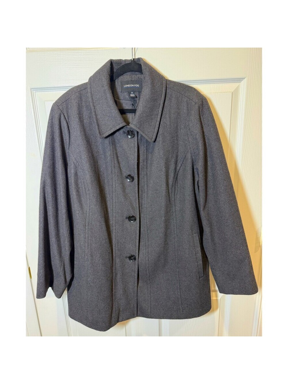 Plus Size Button Front Jacket
